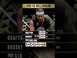 Poker Pro vs Millionaire #biggame #shorts