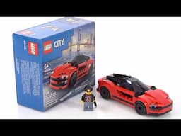 LEGO City 2025 Sports Car review! Small, cheap, & a couple surprises 60448 #NotSponsored