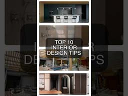 Top 10 Interior Design TIPS you need to know #interiordesign #tips