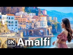 Amalfi 2024 8K ITALY Walk Amalfi Coast Walking Tour