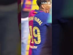 So close, Lamine! 🤏 #fcbarcelona #laligahighlights #shorts