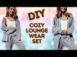 COZY Cardigan! Make a Loungewear Set  w/ Denim Accents | DIY w/ Orly Shani