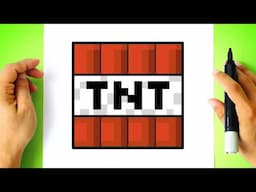 How to DRAW MINECRAFT TNT