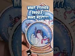 25 Days of Stickers - Day 22 - Snowglobe Sheet Ghosts #stickers #advent