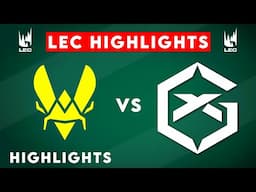 VIT vs GX Highlights | LEC 2025 Winter | Team Vitality vs GIANTX by