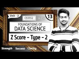 Z Score in Tamil | Type 2 | Foundations of Data Science in Tamil | CS3352 in Tamil | Unit 2