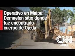 Gran operativo de demolición en el sitio donde hallaron el cuerpo de Ronald Ojeda