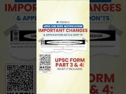 UPSC FORM PART 3 & 4: WHAT IT INCLUDES!