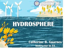 Hydrosphere & Its Environmental Issues