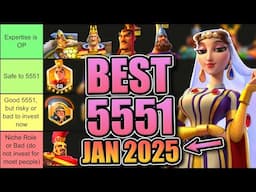 Best 5551 Legendary Commanders in Rise of Kingdoms [F2P-Friendly Investments] January 2025