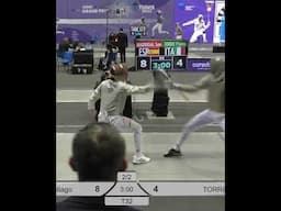 Crazy Fencing Trickshot 😳 #sports #trickshots #fencing