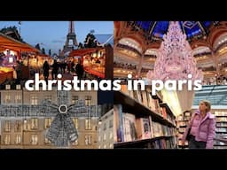 a festive day in Paris 🇫🇷 book shopping, Christmas market, Galeries Lafayette Christmas tree