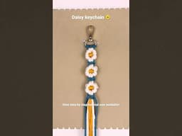 Daisy flower - macrame keychain tutorial