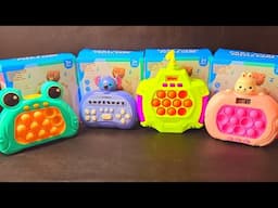 1 Minute Satisfying with Playing Push Game Pop It Eletrônico Fidget Toy ASMR No Talking