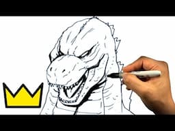 How to Draw GODZILLA - Angry