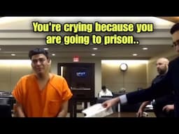 Defendant STARTS CRYING before SENTENCED to PRISON