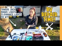 RV Life: When Things Break! DIY Trailer Lights & Jack Fixes ⚡🔩 Full-Time RV Life