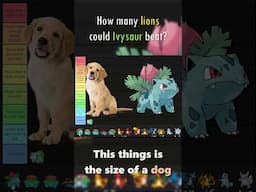 Can Ivysaur beat a lion?  #pokemonvslions #pokemon  #unknownpokemonfacts