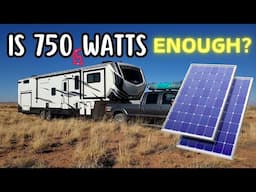 Is 750 watts of RV solar enough to run a residential fridge? BOONDOCKING WHITE SANDS NATIONAL PARK