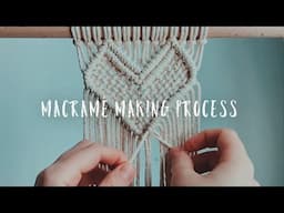 How to make macrame wall hanging ~ 2 designs ~ creation process ~ asmr