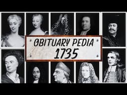 Famous People We've Lost in 1735 - Obituary in 1735