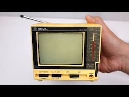 RESTORE and Upgrade a Vintage Mini TV to its Former GLORY! Restoration & Repair - ASMR