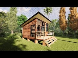 Design TIMELAPSE | How to build a 30m2 cabin from start to finish!