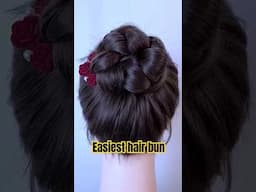 Easy hair bun / hairstyle#hairstyle #viralvideo #ytshorts