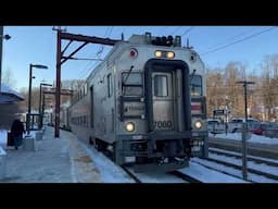 Pair of NJ Transit Morristown Line Trains @ Denville (1/23/25)