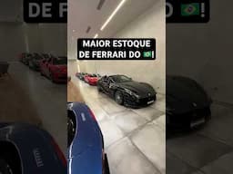 O MAIOR estoque de FERRARI do BRASIL! 🤯