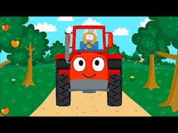 Tracktor Is Driving Guess Who Is Hiding  -  Meow Meow Kitty  -  song for kids