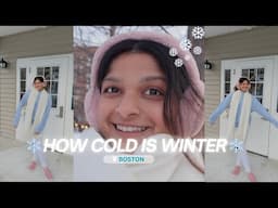 Winters in Boston ❄️☃️ | -15 Degrees🥶, Snow Storm 🌨️ + Mini Target Haul | Mahek Parekh