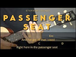 Passenger Seat - Stephen Speaks // Ukulele Tutorial