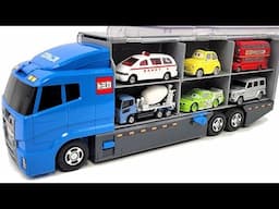 13 Type Cars Tomica | Tomica opened and stored in the Okataduke convoy