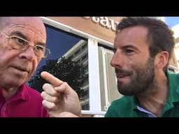 Okjeda con el mítico portero del Atlético Miguel Reina El guionista del fútbol es un hijo de puta