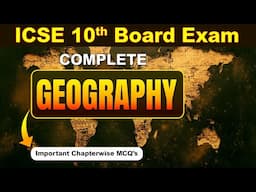 ICSE Class 10 Geography: Most Important MCQs for 2025 Exam! (Secret REVEALED!)