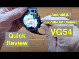 VALDUS VG54 1.43” 466*466 IP67 AMOLED Android 8.1 Smartwatch with Pop-Out Camera: Quick Overview