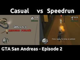 Casual VS Speedrun in GTA San Andreas #2 - Skipping Rockstar's Minigames