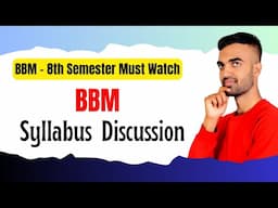 BBM 8th Semester Students Must watch this video | Course Discussed | Nepali Tricks Ujjwal