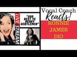 LIVE REACTION: RONNIE JAMES DIO "God Rest Ye Merry Gentlemen" | Voice Coach Reacts & Deconstructs