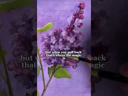 Easy Lilacs Oil Painting Tutorial On Paper! (step-by-step guide) #sketchbook #oilpaint #painting