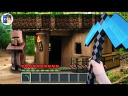 Minecraft in Real Life POV / I FOUND SECRET VILLAGE in Minecraft Realistic Minecraft 創世神第一人稱真人版