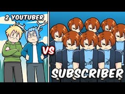 2 Youtuber VS 10 Subscriber di BloxFruits!!