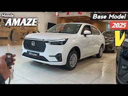 Honda Amaze Base Model 2025 ❣️| Honda का ऐसा Base Vatiant जिसे देख के DZIRE, AURA भी शर्मा जाए 👌|