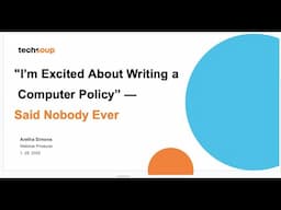 I’m Excited About Writing A Computer Policy” – Said Nobody Ever