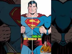 Superman's First Costume Wasn't Red and Blue! 😱 #superhero