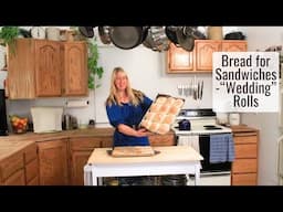 Bread for Sandwiches, "Wedding" Rolls - A Quick & Easy Recipe for a Rich, Mostly Whole Wheat, Bread