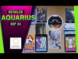 AQUARIUS September 2024 PREDICTIONS ZAZEN TAROT All Zodiacs #zodiac #tarotreading #tarot