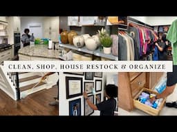 CLEAN | SHOP | RESTOCK AND ORGANIZE | WEEKLY GROCERY HAUL #cleanshoprestockandorganize