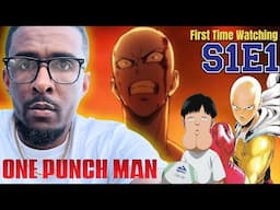 ANIME BEGINNER FIRST TIME WATCHING One Punch Man 1x1 REACTION!! "The Strongest Man"